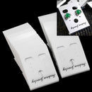 100Pcs Earrings Jewelry Display Hanging Cards White Plastic 40x30mm Pra HRY
