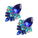 1 Pair Girls Women Earrings Shining Crystal Rhinestone Ear Studs Prom Hot LAY