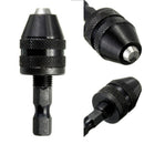 0.3-6.5mm Impact Driver Keyless Drill Bit Chuck Adapter Converter 1/4 fdg