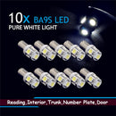 10PCS White BA9S 5050 5-SMD T11 LED light bulbs Q65B H6W 64111 Interior light