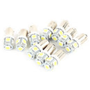10PCS White BA9S 5050 5-SMD T11 LED light bulbs Q65B H6W 64111 Interior light