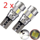 2 PCS HID White CANBUS T10 5630 6-SMD Error Free LED Light 194 192 158 168 2825