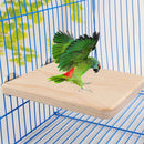 Wooden Pets Budgie Parrot Bird Swing Cage Perches Stand Platform Hanging