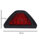 F1 style 12 LED Rear Tail Brake Stop Light 3rd Red Strobe safety Fog Lamp Bumper
