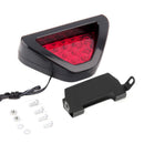 F1 style 12 LED Rear Tail Brake Stop Light 3rd Red Strobe safety Fog Lamp Bumper