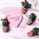 Novelty Refrigerator Magnet Stick Succulent Cactus Decorative Gift Home Kitchen