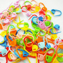 100 Pc Colorful Knitting Weave Crochet Locking Stitch Needle Clip Markers Hook