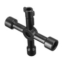 4 Way Service Utility Key For Gas Electric Meter Cabinets Bleed Radiato IXU