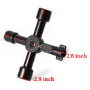 4 Way Service Utility Key For Gas Electric Meter Cabinets Bleed Radiato IXU