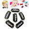 Stainless-Steel Wig Clips 6 Teeth Snap Comb Hair Extension Clips 28mm Hot 20 Pcs