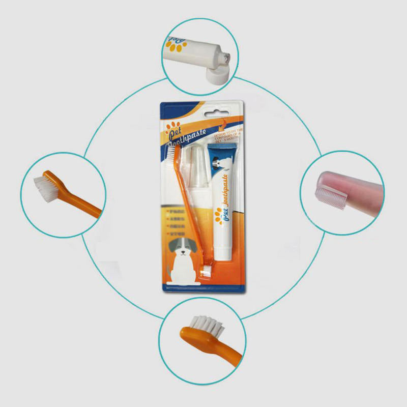 Durable Toothbrush Dog Oral Care Toothpaste Cat Dental Pet Teeth Cleaning  QAR