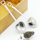 Mini Cute Heart-Stainless Steel Tea Infuser Spoon Strainer Steeper Handle Hot
