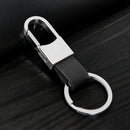 Black Leather Strap Keyring Keychain New Fashion Key Chain Ring Key
