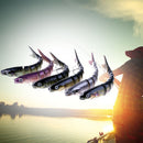 8 Segment Fishing Lures Bait Multi Jointed Minnow CrankBait Swimbait Bass Tackle