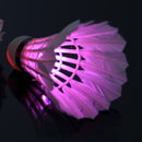 1 random color LED night luminous badminton Night Lighting Feather Shuttlecock