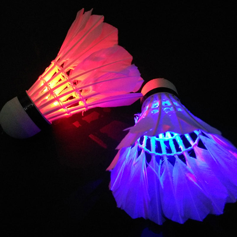 1 random color LED night luminous badminton Night Lighting Feather Shuttlecock