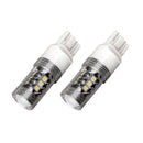 1x 6000K White 7443 High Power 80W Tail Brake Standby Reverse LED Light Hot DRW
