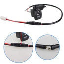 New Motorcycle Rocker Switch Style Dual USB Charger with LED Light