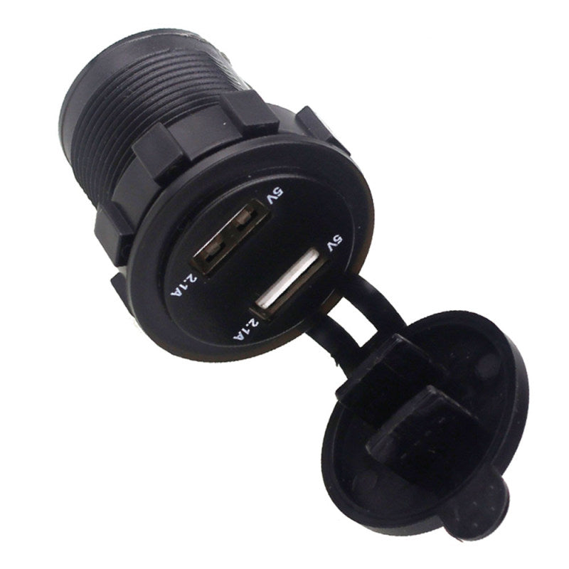 Universal 2 Port USB 12V Dual Twin Car Charger Cigarette Socket Lighter Outlet