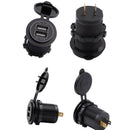 Universal 2 Port USB 12V Dual Twin Car Charger Cigarette Socket Lighter Outlet