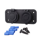 Autos Truck Dual USB Charger Cigarette Lighter Outlet Socket Panel