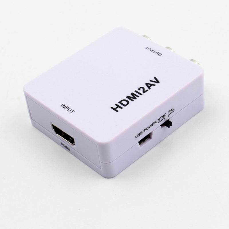 Composite AV CVBS 3RCA to HDMI Video Adapter Converter Up Scaler 720P 108 IEJ