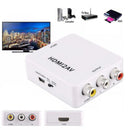 Composite AV CVBS 3RCA to HDMI Video Adapter Converter Up Scaler 720P 108 WPB