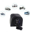 12V/24 Car Cigarette Lighter Socket Splitter Dual USB Charger Adapter Outlet