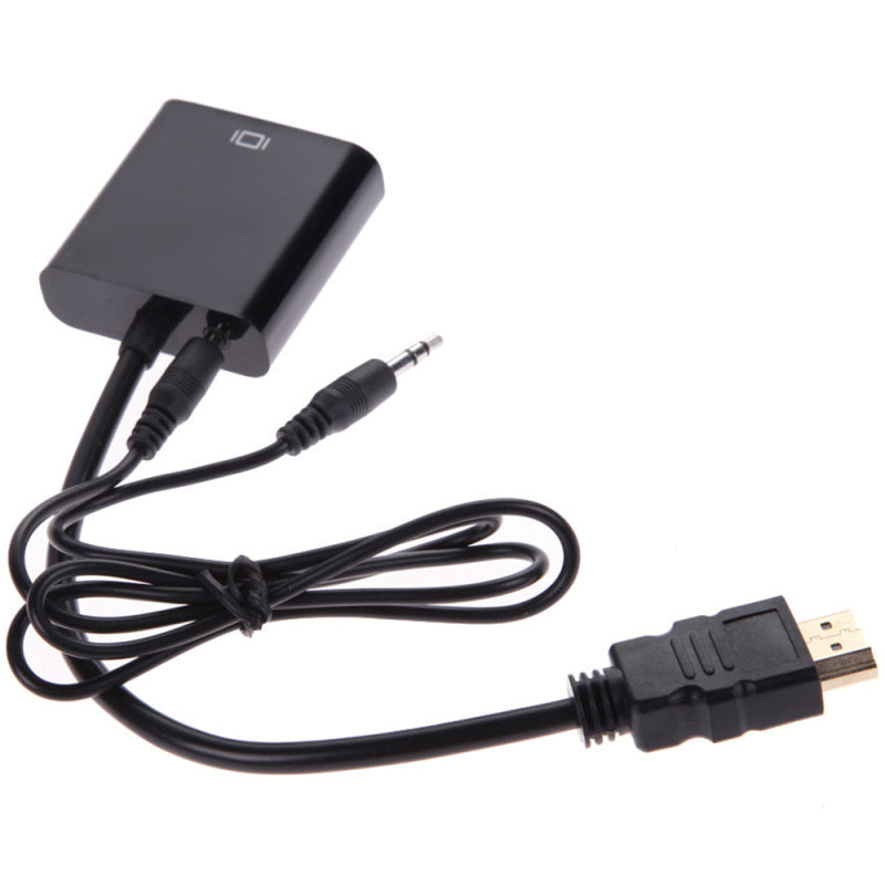 20cm 1080P Mini HDMI Male to VGA Female Video Converter Adapter Cable fo SHG