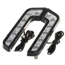 2 Pcs 8 LED Car Daytime Running Lights Fog Lamp For Mercedes-Benz DRL L IPR