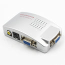 PC VGA to TV RCA Composite Video Converter AV RGB S-Video Converter Box vb
