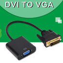 DVI 24+1 DVI-D Dual Link to VGA Male to Female Cable Adapter Converter 1080P