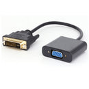 DVI 24+1 DVI-D Dual Link to VGA Male to Female Cable Adapter Converter 1080P