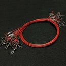 10Pcs 50cm Fishing Trace Wire Lure Stainless Steel Wire Leader Fishing Line CYX