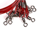 10Pcs 50cm Fishing Trace Wire Lure Stainless Steel Wire Leader Fishing Line CYX