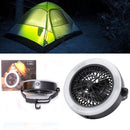 2in1 LED Tent Light Fan Hand Held Hanging Hook Lantern Outdoor for Camping