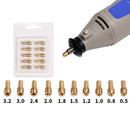 10pcs/Set Mini Drill Brass Collet Chuck for Rotary Tool 0.5-3.2mm Well