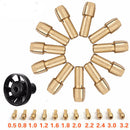 10pcs/Set Mini Drill Brass Collet Chuck for Rotary Tool 0.5-3.2mm Usef FLY
