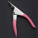 3-Way False Nail Tips Stand-Up Clipper Cutter Acrylic UV Gel Set Tool PINK TEJ