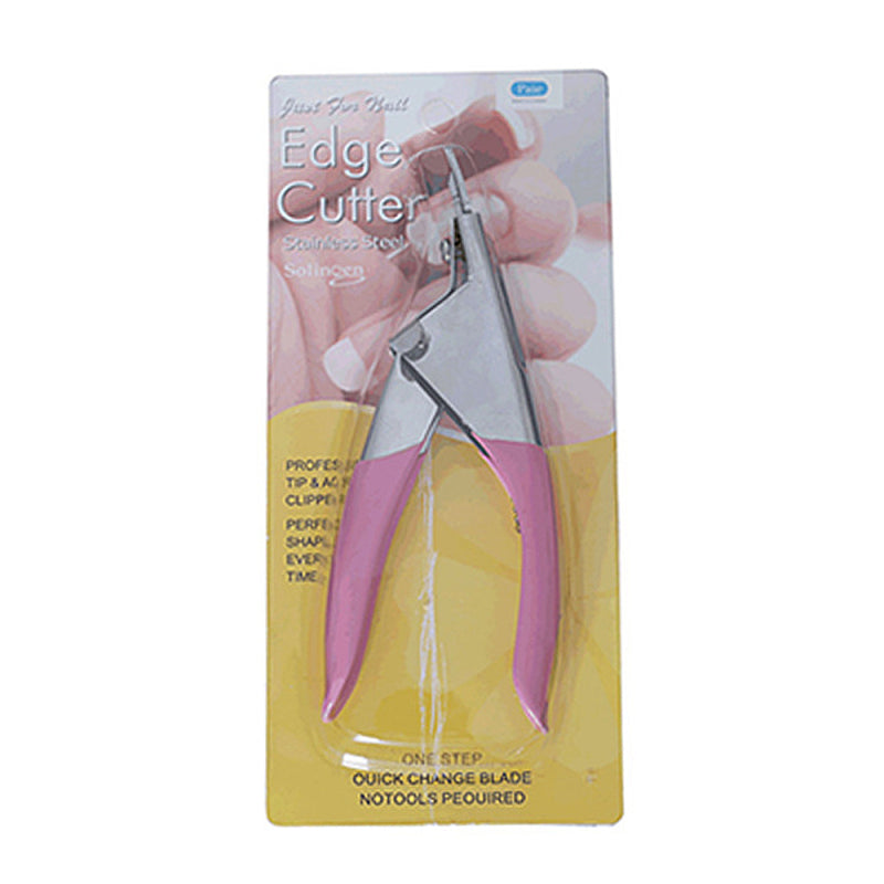 3-Way False Nail Tips Stand-Up Clipper Cutter Acrylic UV Gel Set Tool PINK TEJ