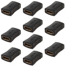 HOT 10X Black HDMI Female To Female Coupler Extender Adapter Connector HDTV KPI