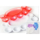 Nail Art Dappen Dish-Palette for Paint Painting Plastic Color Mixing Pla EMF