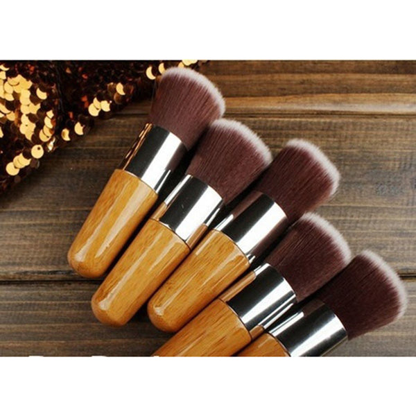 Soft Flat Foundation Face Blush Kabuki Powder Contour Makeup Brush Cosmetic Tool