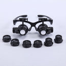 10X/15X/20X/25X LED Eye Jeweler Watch Repair Magnifying Glasses Magnifier Loupe