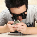 10X/15X/20X/25X LED Eye Jeweler Watch Repair Magnifying Glasses Magnifier Loupe