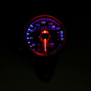 Black LED Backlight Signal Motorcycle Odometer KMH Speedometer Gauge Cafe Racer
