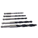 5x 1/4" HSS Drill Speed Steel Bits Set Woodworking Hexagonal Handle Power Tool X