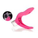 Pro Stainless Steel Pink Acrylic UV Gel False Nail Cutter Clipper Manicure Tools