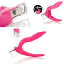 Pro Stainless Steel Pink Acrylic UV Gel False Nail Cutter Clipper Manicure Tools
