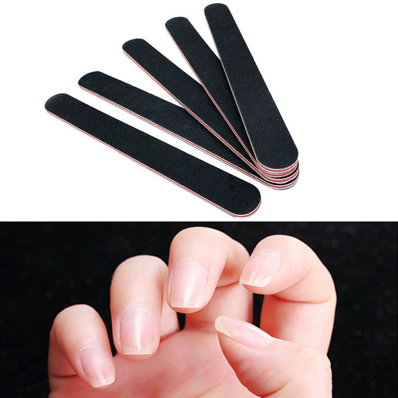 3 X Double Sided 180/100 Grit Straight Nail Files Manicure Emery Board Fi ZPU